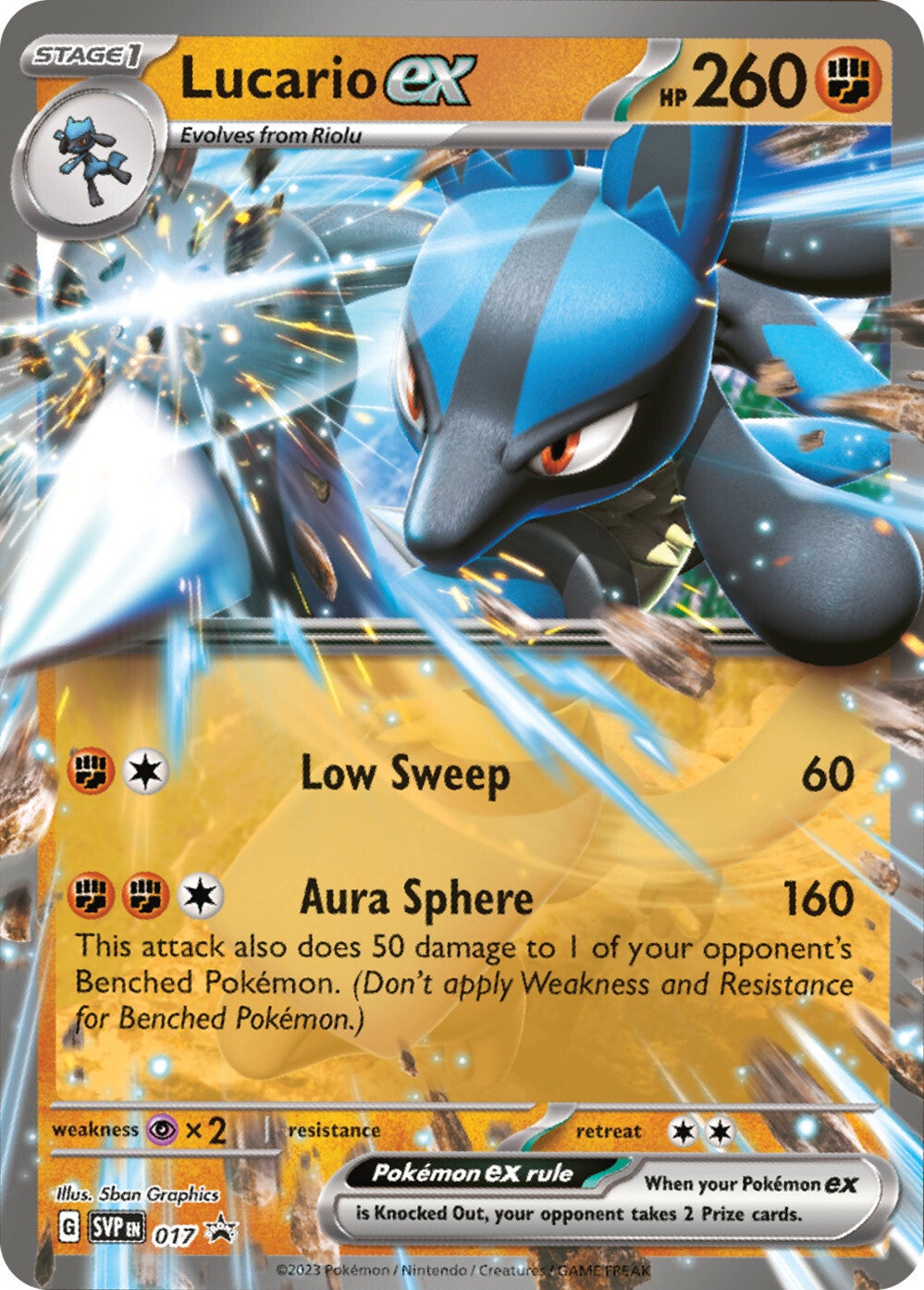 Lucario ex (017) [Scarlet & Violet: Black Star Promos] | Clutch Gaming