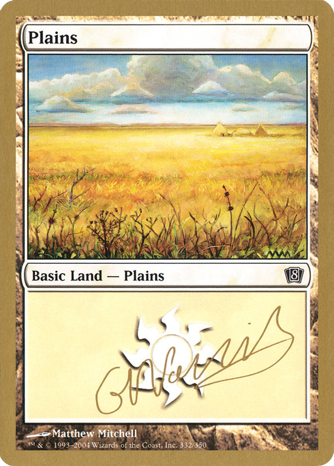 Plains (gn332) (Gabriel Nassif) [World Championship Decks 2004] | Clutch Gaming