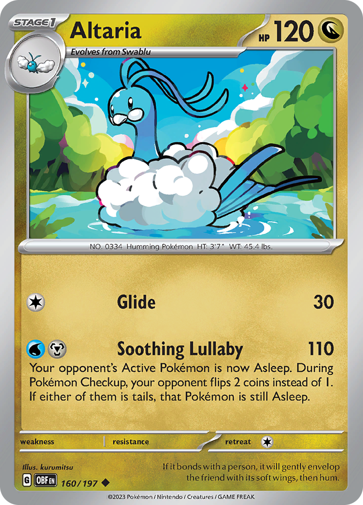 Altaria (160/197) [Scarlet & Violet: Obsidian Flames] | Clutch Gaming