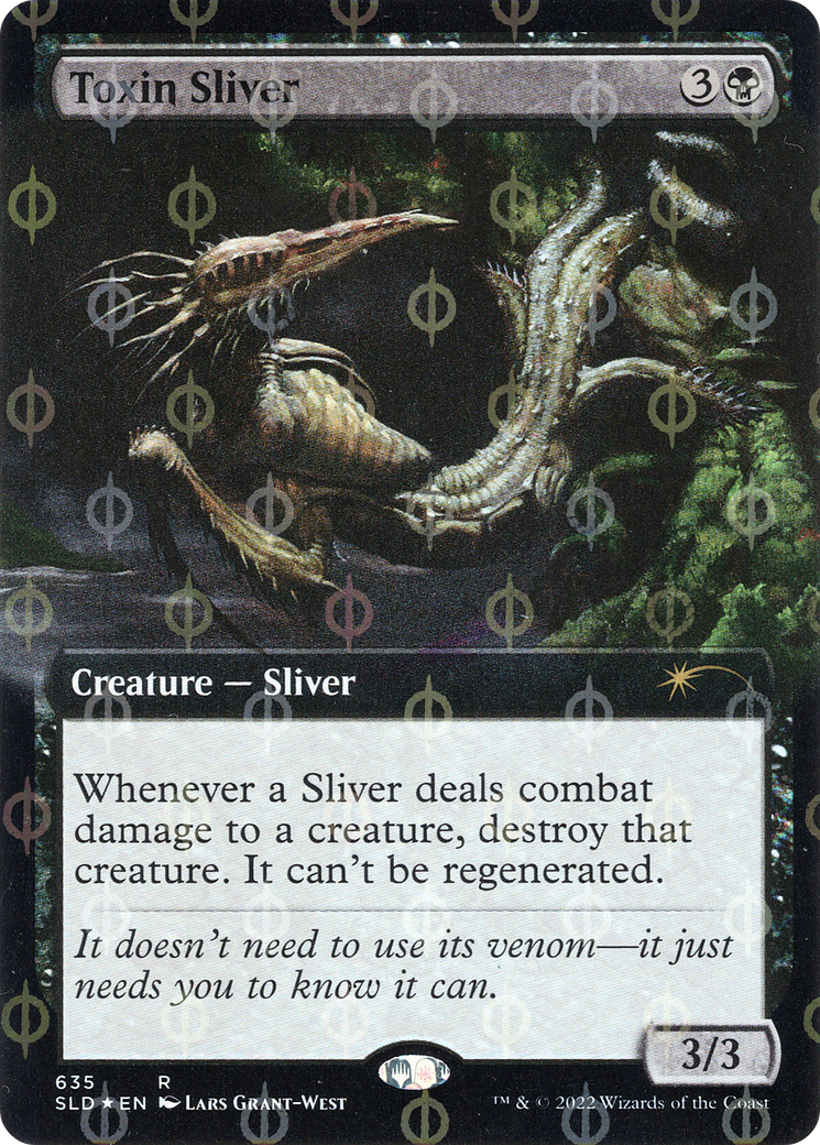 Toxin Sliver (Extended Art) (Step-and-Compleat Foil) [Secret Lair Drop Promos] | Clutch Gaming