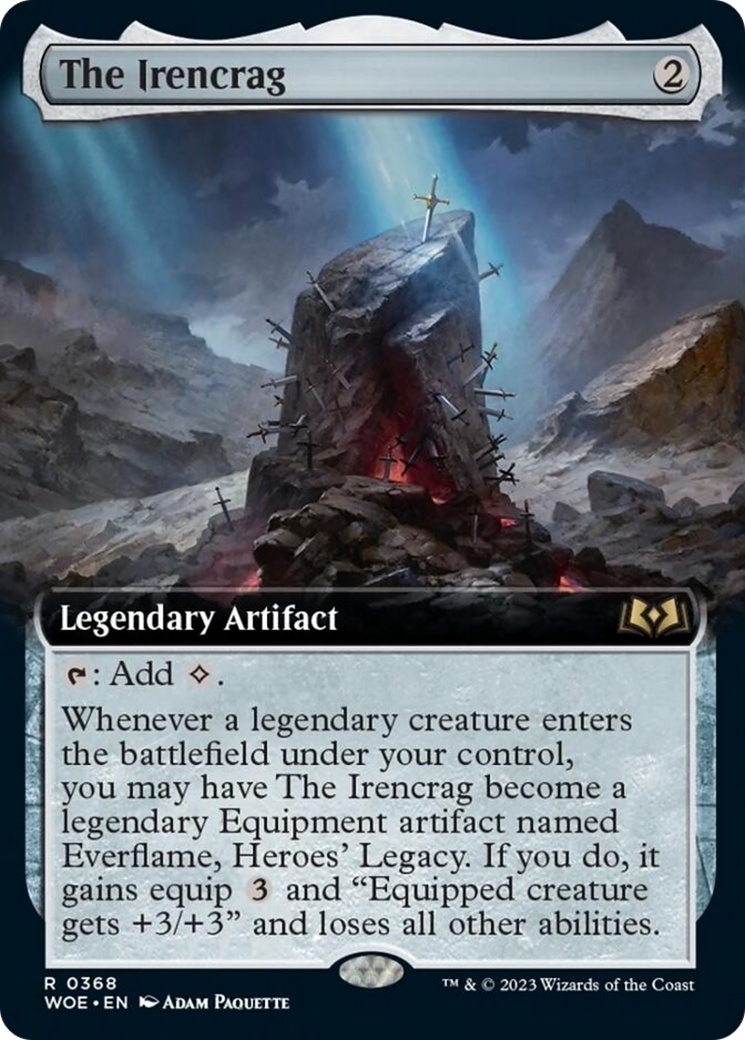 The Irencrag (Extended Art) [Wilds of Eldraine] | Clutch Gaming