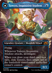 Tamiyo, Inquisitive Student // Tamiyo, Seasoned Scholar (Borderless) (Textured Foil) [Modern Horizons 3] | Clutch Gaming