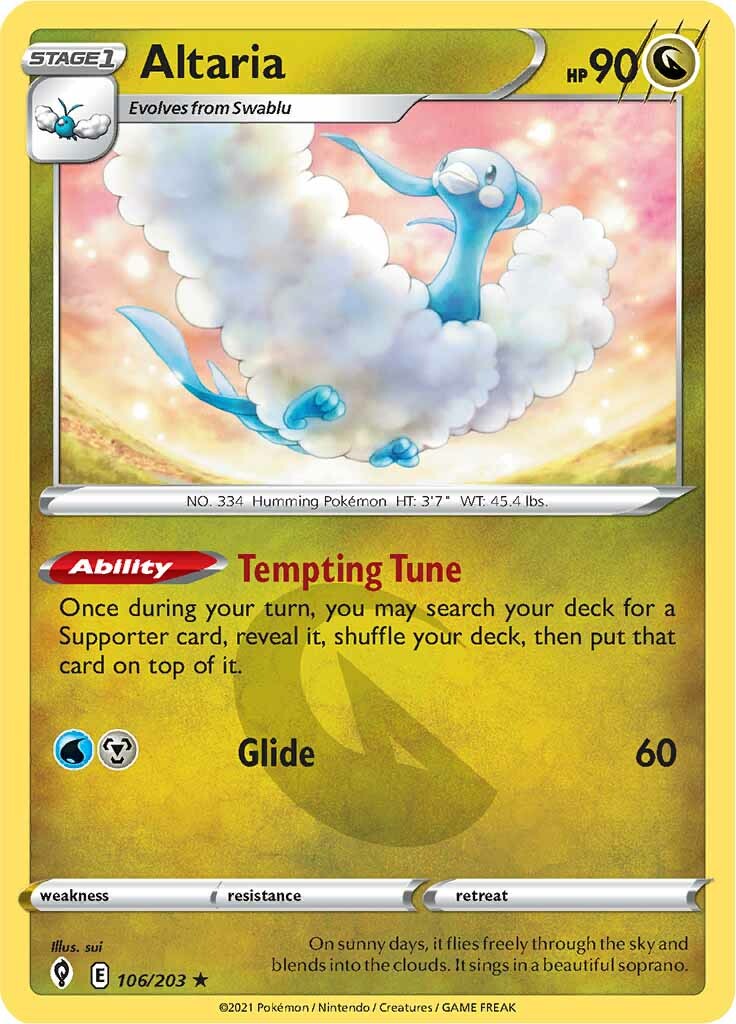 Altaria (106/203) [Sword & Shield: Evolving Skies] | Clutch Gaming