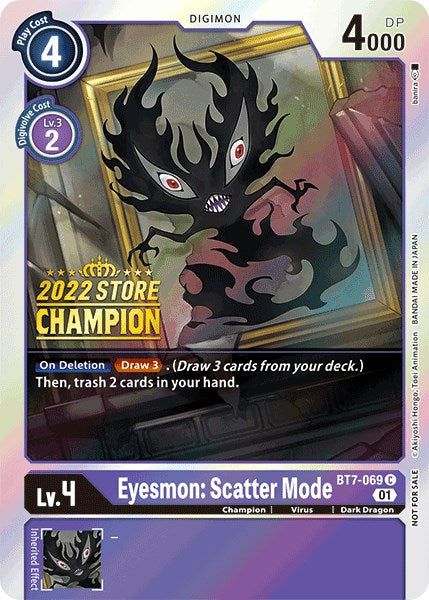 Eyesmon: Scatter Mode [BT7-069] (2022 Store Champion) [Next Adventure Promos] | Clutch Gaming