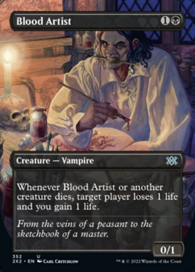 Blood Artist (Borderless Alternate Art) [Double Masters 2022] | Clutch Gaming