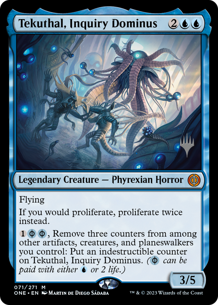 Tekuthal, Inquiry Dominus (Promo Pack) [Phyrexia: All Will Be One Promos] | Clutch Gaming