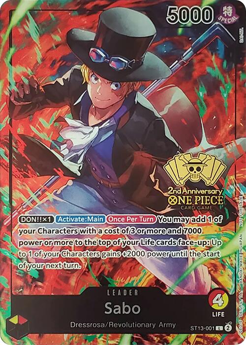 Sabo (2nd Anniversary Tournament) [One Piece Promotion Cards] | Clutch Gaming
