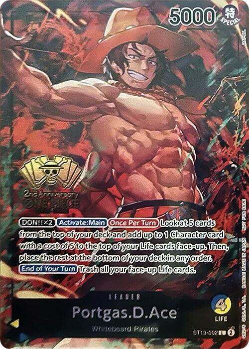 Portgas.D.Ace (2nd Anniversary Tournament) [One Piece Promotion Cards] | Clutch Gaming