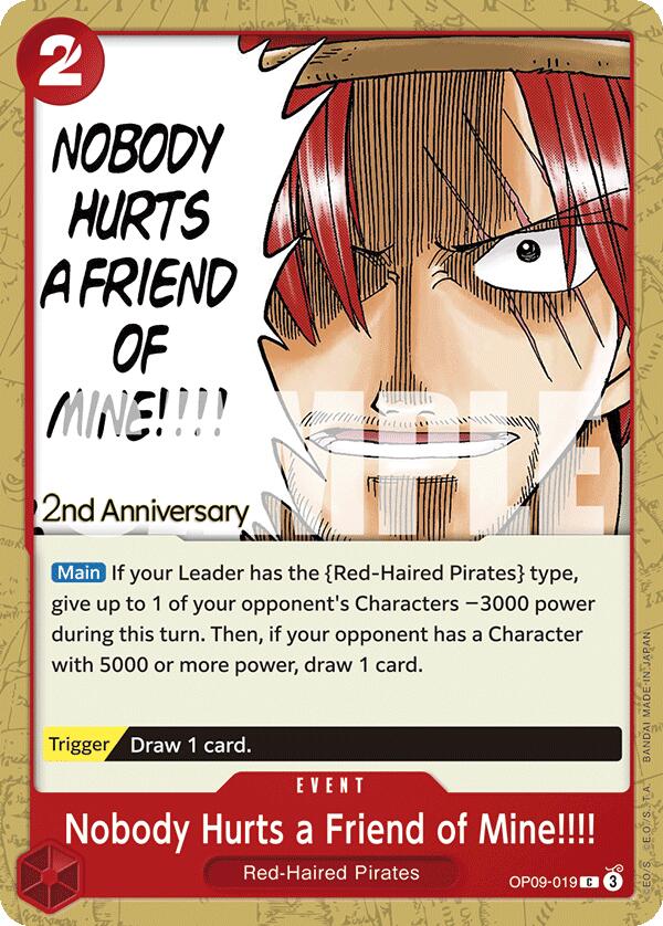 Nobody Hurts a Friend of Mine!!!! [Emperors in the New World: 2nd Anniversary Tournament Cards] | Clutch Gaming