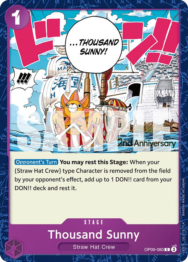 Thousand Sunny [Emperors in the New World: 2nd Anniversary Tournament Cards] | Clutch Gaming