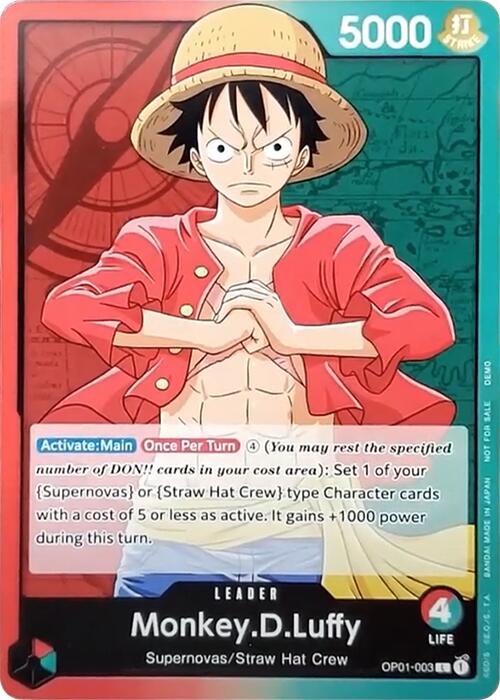 Monkey.D.Luffy [One Piece Demo Deck Cards] | Clutch Gaming