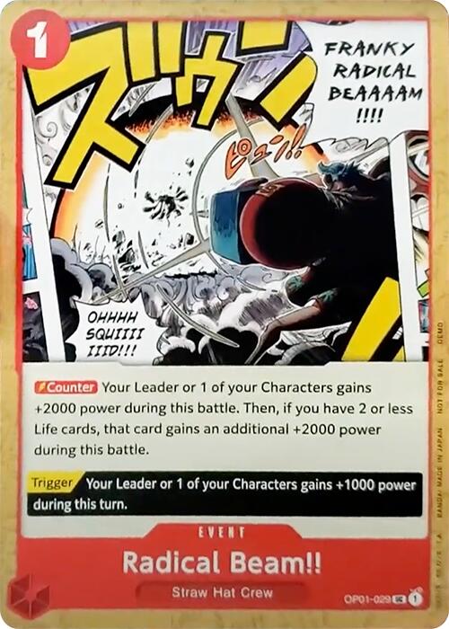 Radical Beam!! [One Piece Demo Deck Cards] | Clutch Gaming