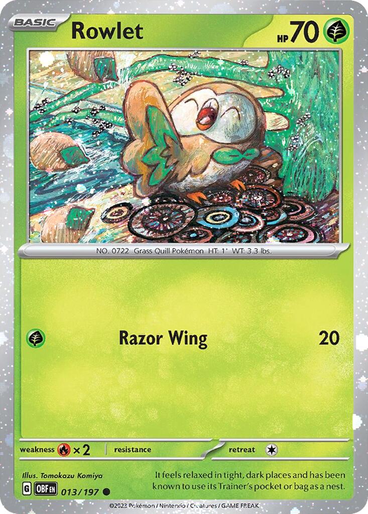 Rowlet (013/197) (Cosmos Holo) [Miscellaneous Cards] | Clutch Gaming