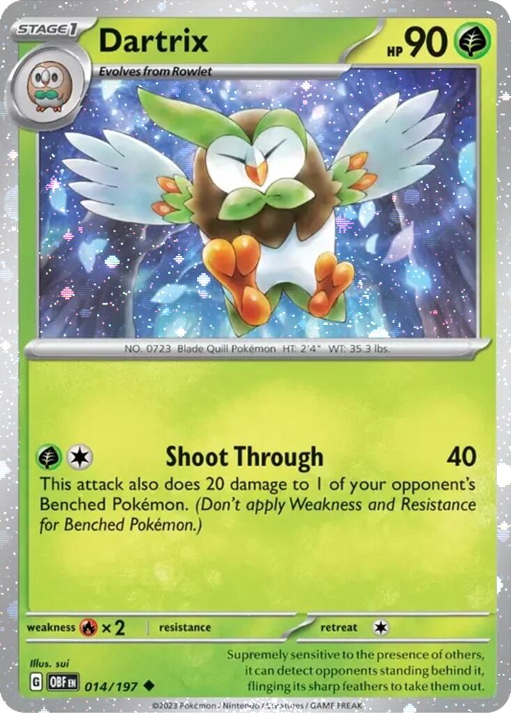 Dartrix (014/197) (Cosmos Holo) [Miscellaneous Cards] | Clutch Gaming