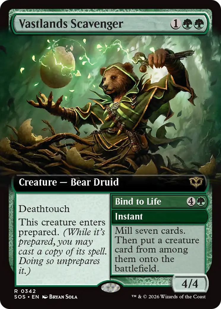 Vastlands Scavenger (Extended Art) [Secrets of Strixhaven] | Clutch Gaming