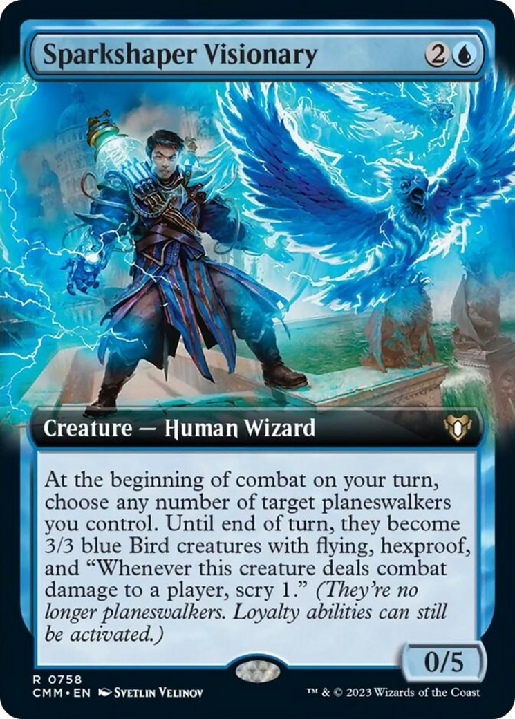 Sparkshaper Visionary (Extended Art) [Commander Masters] | Clutch Gaming