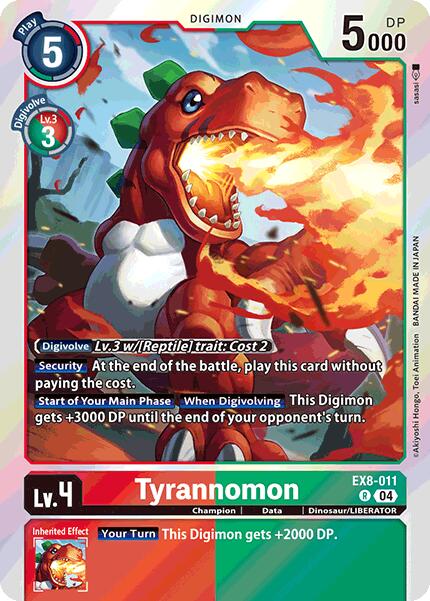 Tyrannomon [EX8-011] [Chain of Liberation] | Clutch Gaming