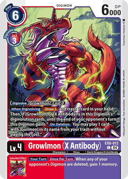 Growlmon (X Antibody) [EX8-012] [Chain of Liberation] | Clutch Gaming