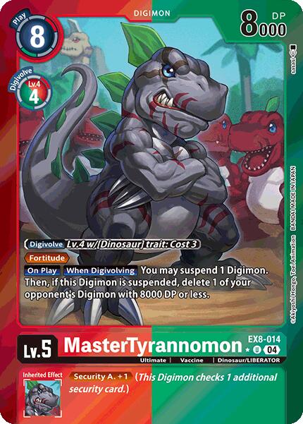 MasterTyrannomon [EX8-014] (Limited Foil) [Chain of Liberation] | Clutch Gaming