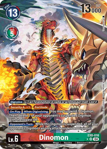 Dinomon [EX8-016] (Alternate Art) [Chain of Liberation] | Clutch Gaming