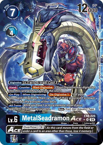 MetalSeadramon ACE [EX8-026] (Alternate Art) [Chain of Liberation] | Clutch Gaming