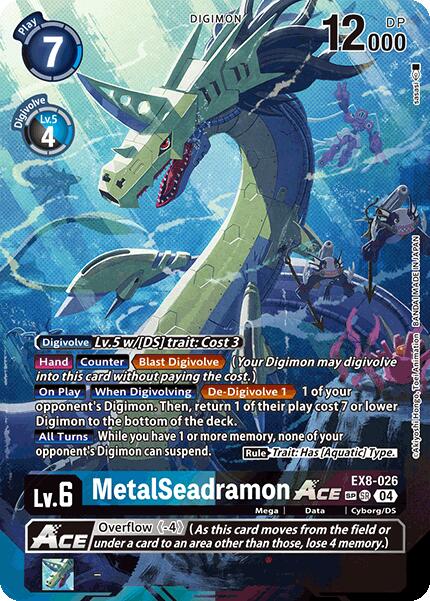 MetalSeadramon ACE [EX8-026] (Textured) [Chain of Liberation] | Clutch Gaming