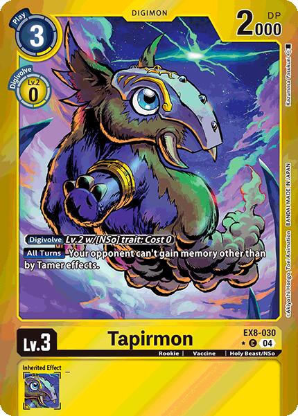 Tapirmon [EX8-030] (Limited Foil) [Chain of Liberation] | Clutch Gaming