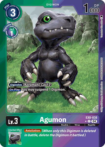 Agumon [EX8-038] - EX8-038 (Limited Foil) [Chain of Liberation] | Clutch Gaming