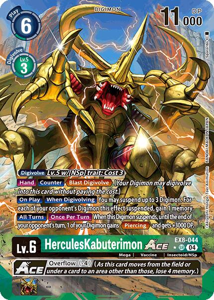 HerculesKabuterimon ACE [EX8-044] (Alternate Art) [Chain of Liberation] | Clutch Gaming