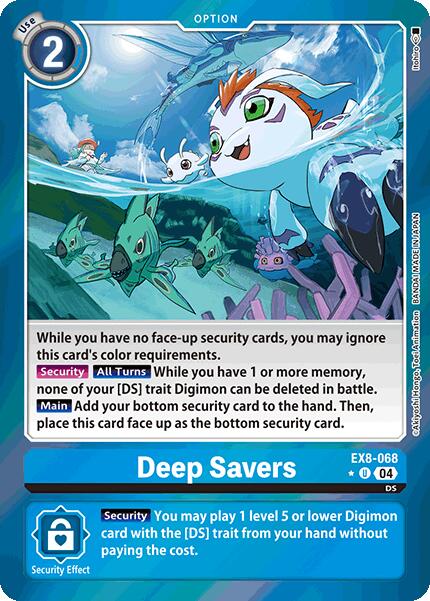 Deep Savers [EX8-068] (Limited Foil) [Chain of Liberation] | Clutch Gaming