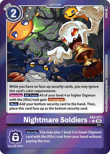 Nightmare Soldiers [EX8-071] (Limited Foil) [Chain of Liberation] | Clutch Gaming