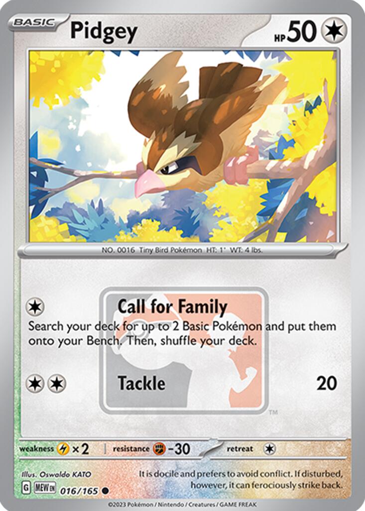 Pidgey (016/165) [League & Championship Cards] | Clutch Gaming