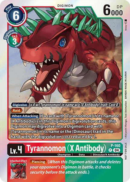 Tyrannomon [P-160] (X Antibody) (-Chain of Liberation- Upgrade Pack [Chain of Liberation Promos] | Clutch Gaming