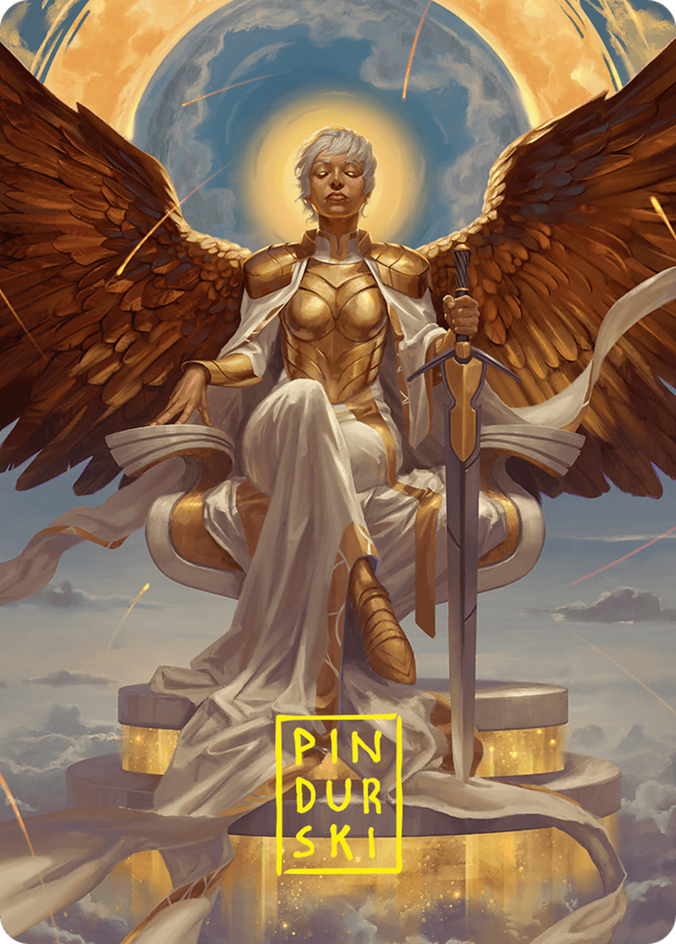 Herald of Eternal Dawn Art Card (27/54) (Gold-Stamped Signature) [Foundations Art Series] | Clutch Gaming