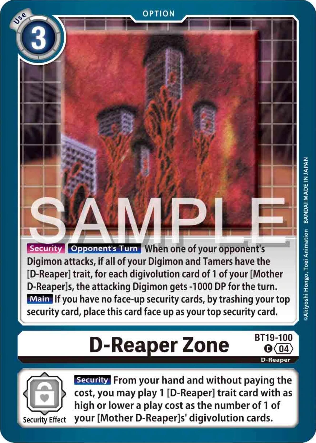 D-Reaper Zone [BT19-100] [Release Special Booster Ver.2.0] | Clutch Gaming