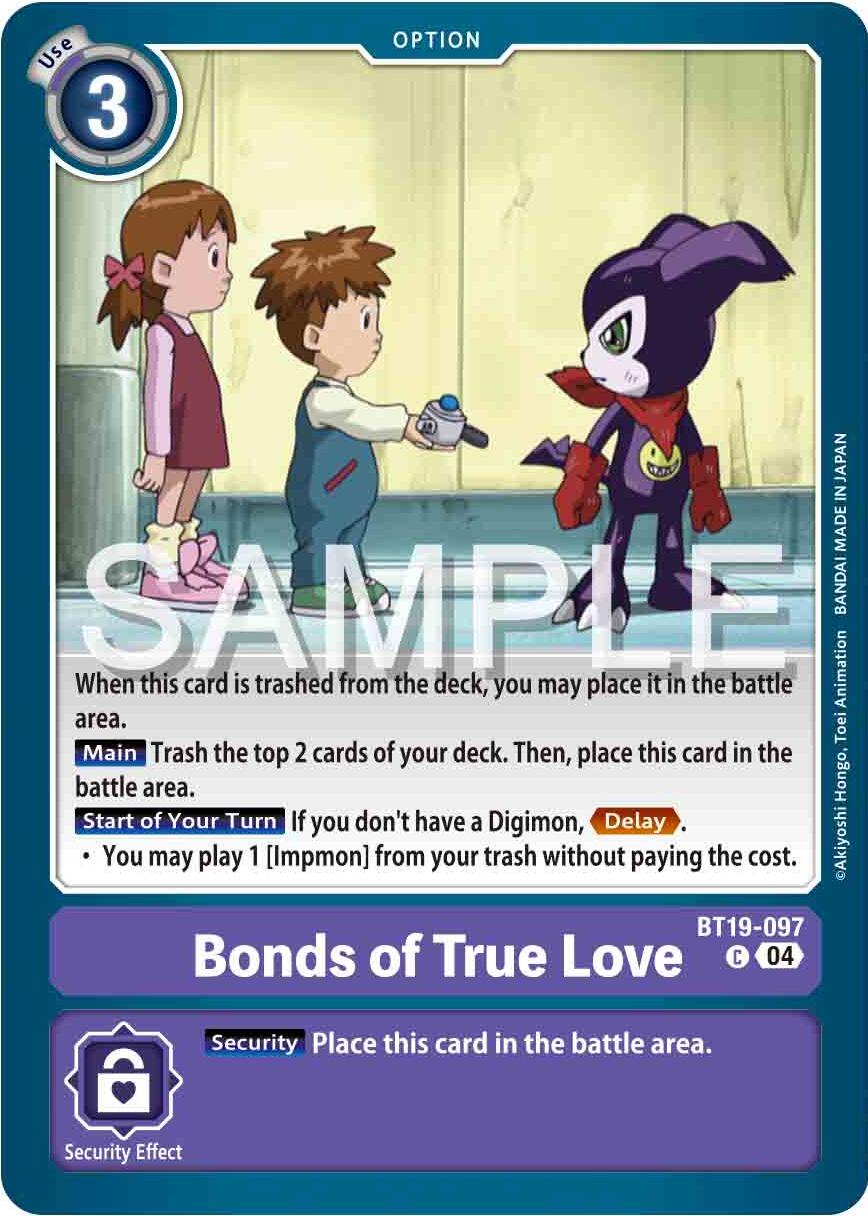 Bonds of True Love [BT19-097] [Release Special Booster Ver.2.0] | Clutch Gaming