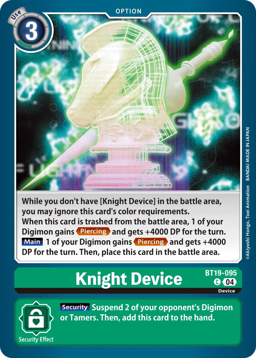 Knight Device [BT19-095] [Release Special Booster Ver.2.5] | Clutch Gaming