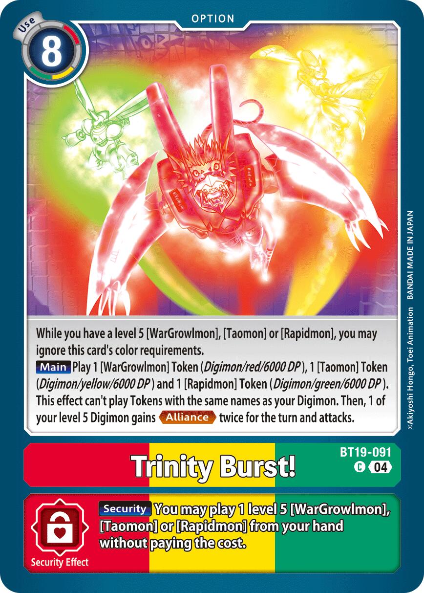 Trinity Burst! [BT19-091] [Release Special Booster Ver.2.5] | Clutch Gaming