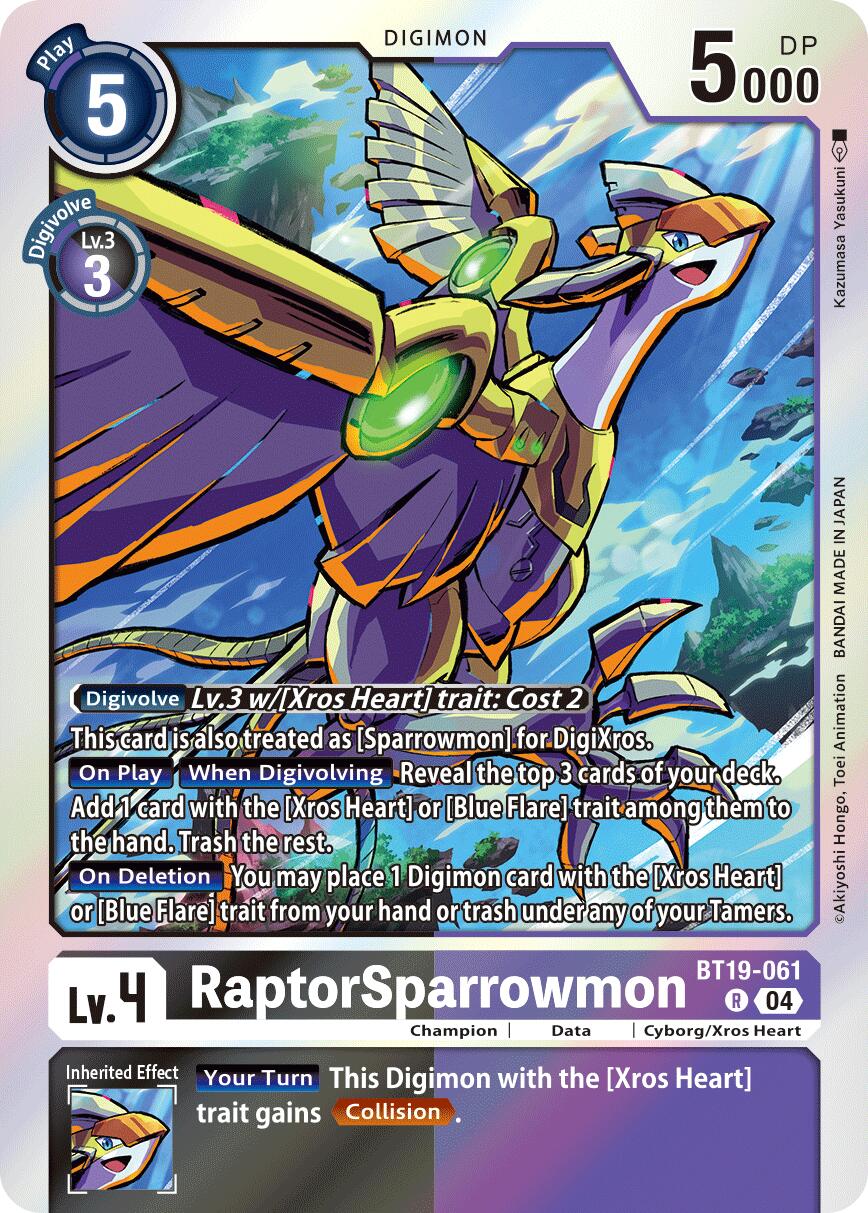 RaptorSparrowmon [BT19-061] [Release Special Booster Ver.2.5] | Clutch Gaming