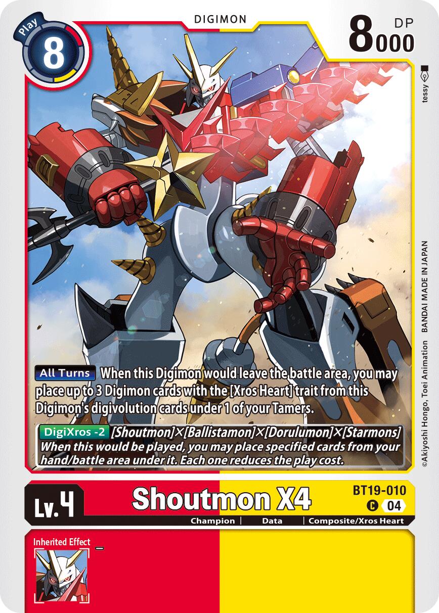 Shoutmon X4 [BT19-010] [Release Special Booster Ver.2.5] | Clutch Gaming