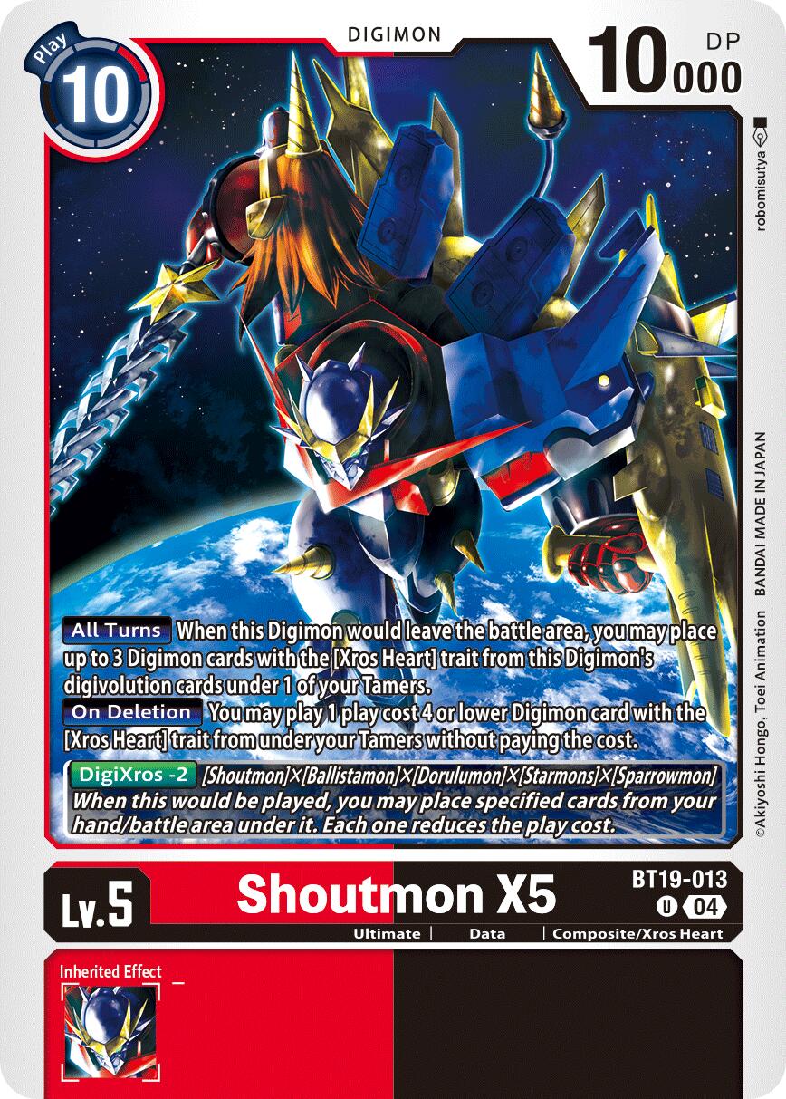 Shoutmon X5 [BT19-013] [Release Special Booster Ver.2.5] | Clutch Gaming