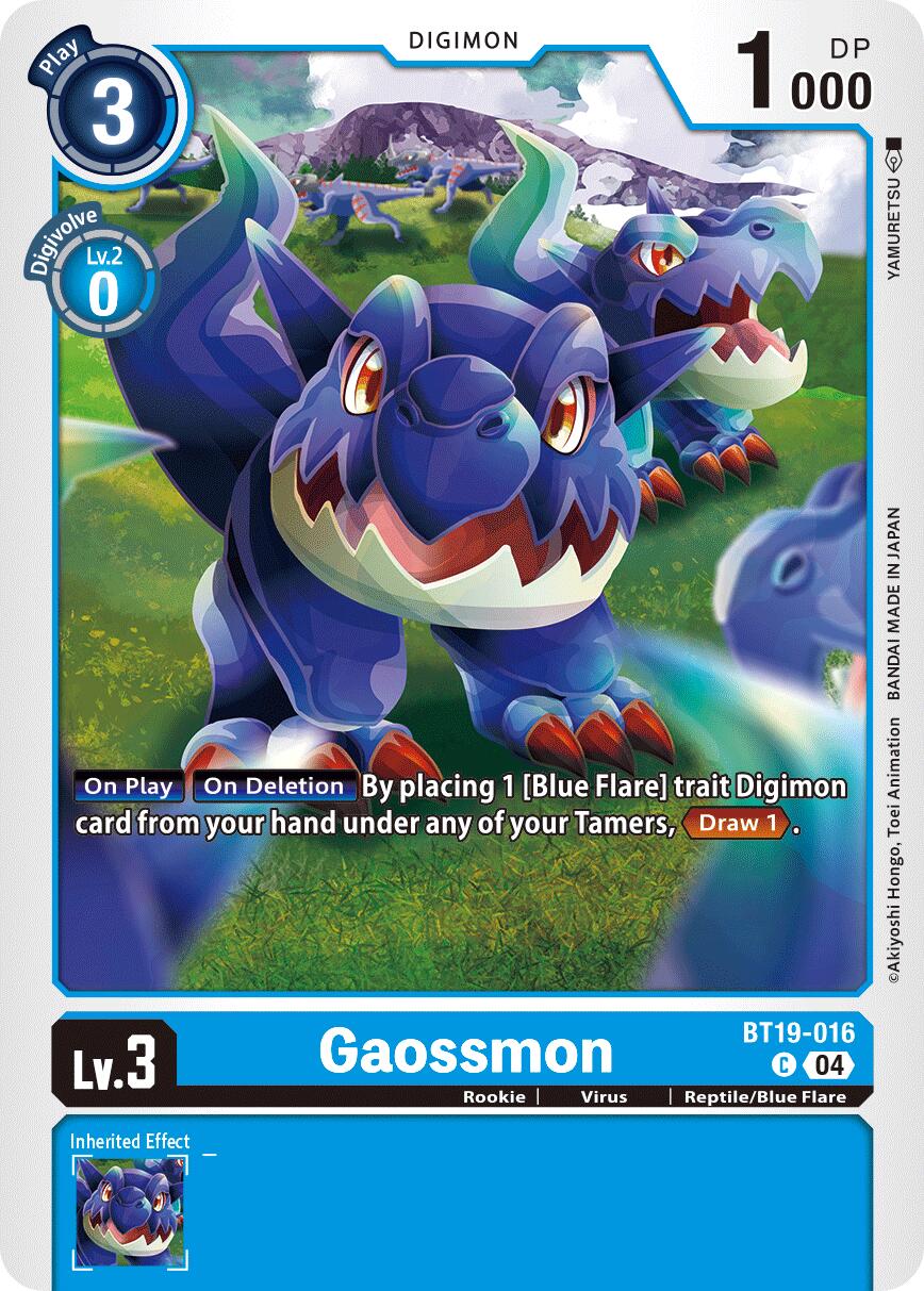 Gaossmon [BT19-016] [Release Special Booster Ver.2.5] | Clutch Gaming