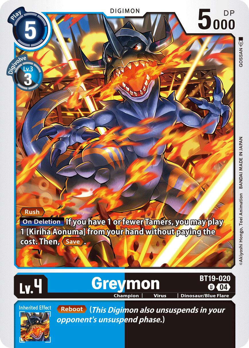 Greymon [BT19-020] [Release Special Booster Ver.2.5] | Clutch Gaming
