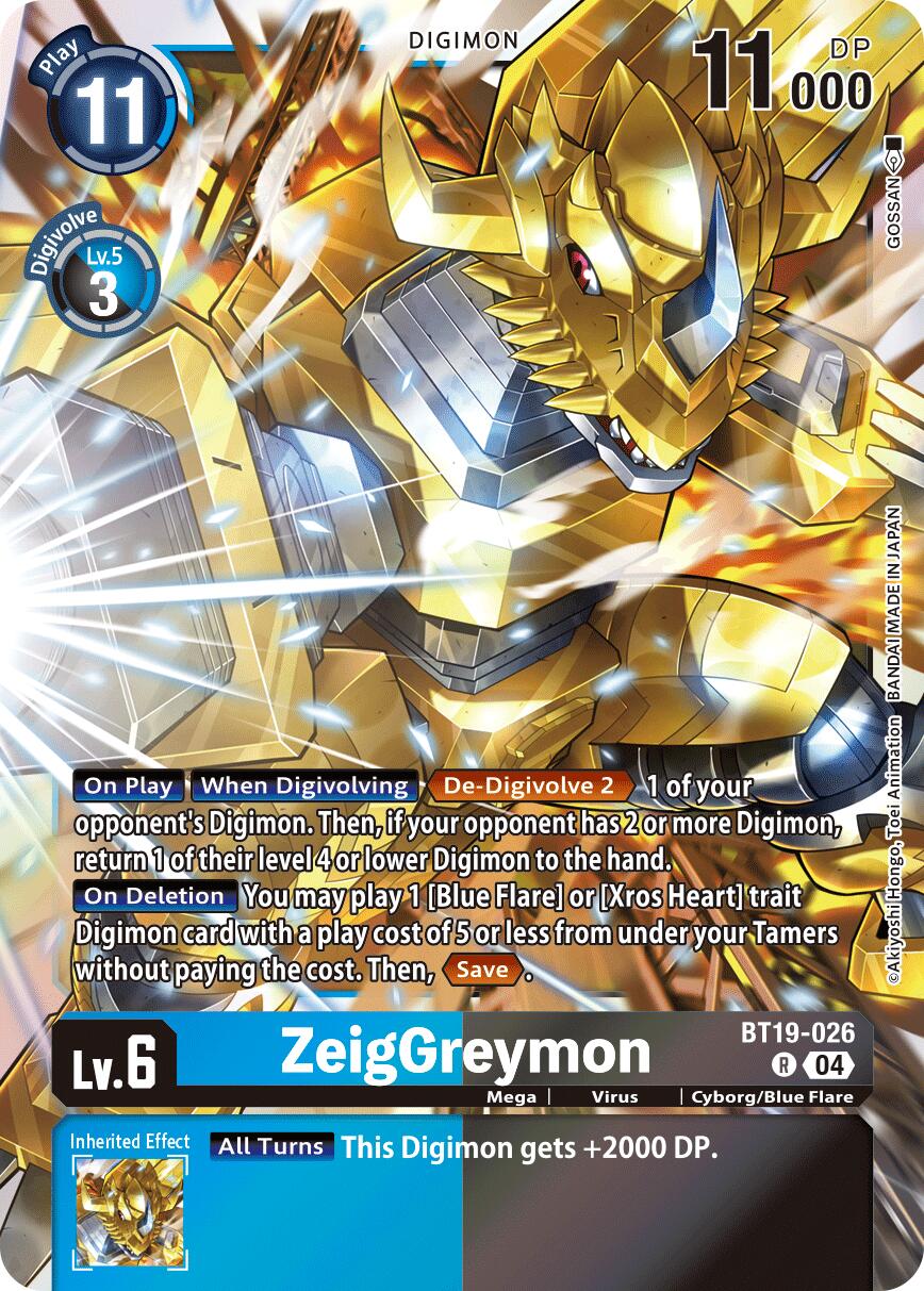 ZeigGreymon [BT19-026] [Release Special Booster Ver.2.5] | Clutch Gaming