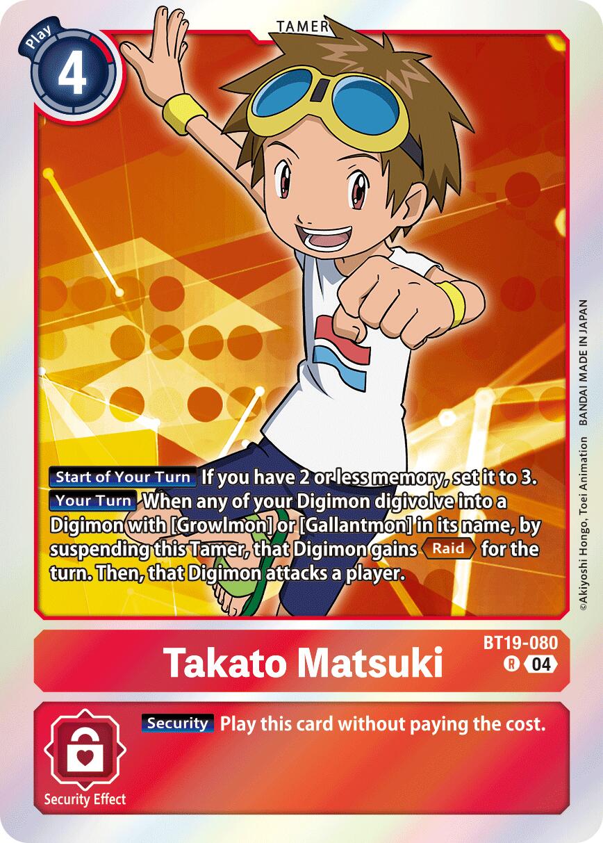 Takato Matsuki [BT19-080] [Release Special Booster Ver.2.5] | Clutch Gaming