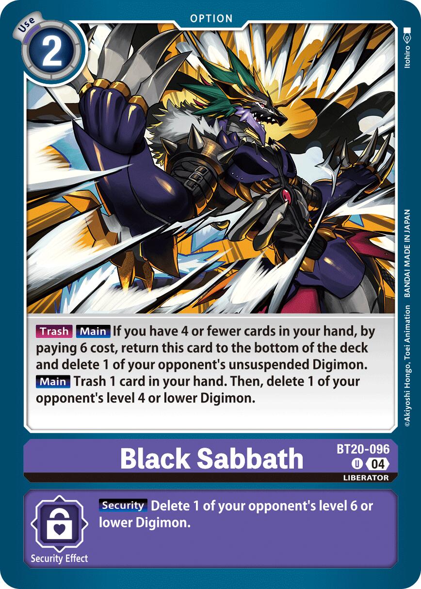 Black Sabbath [BT20-096] [Release Special Booster Ver.2.5] | Clutch Gaming