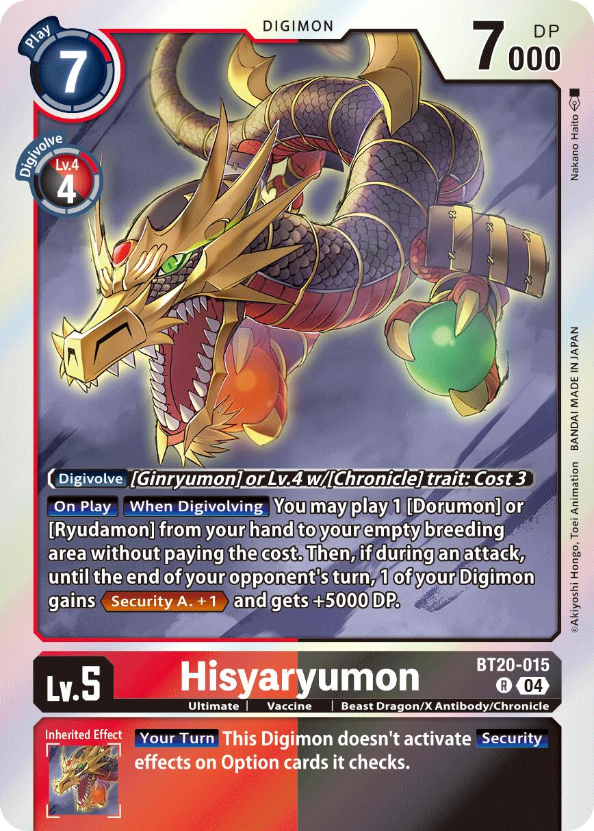 Hisyaryumon [BT20-015] [Release Special Booster Ver.2.5] | Clutch Gaming