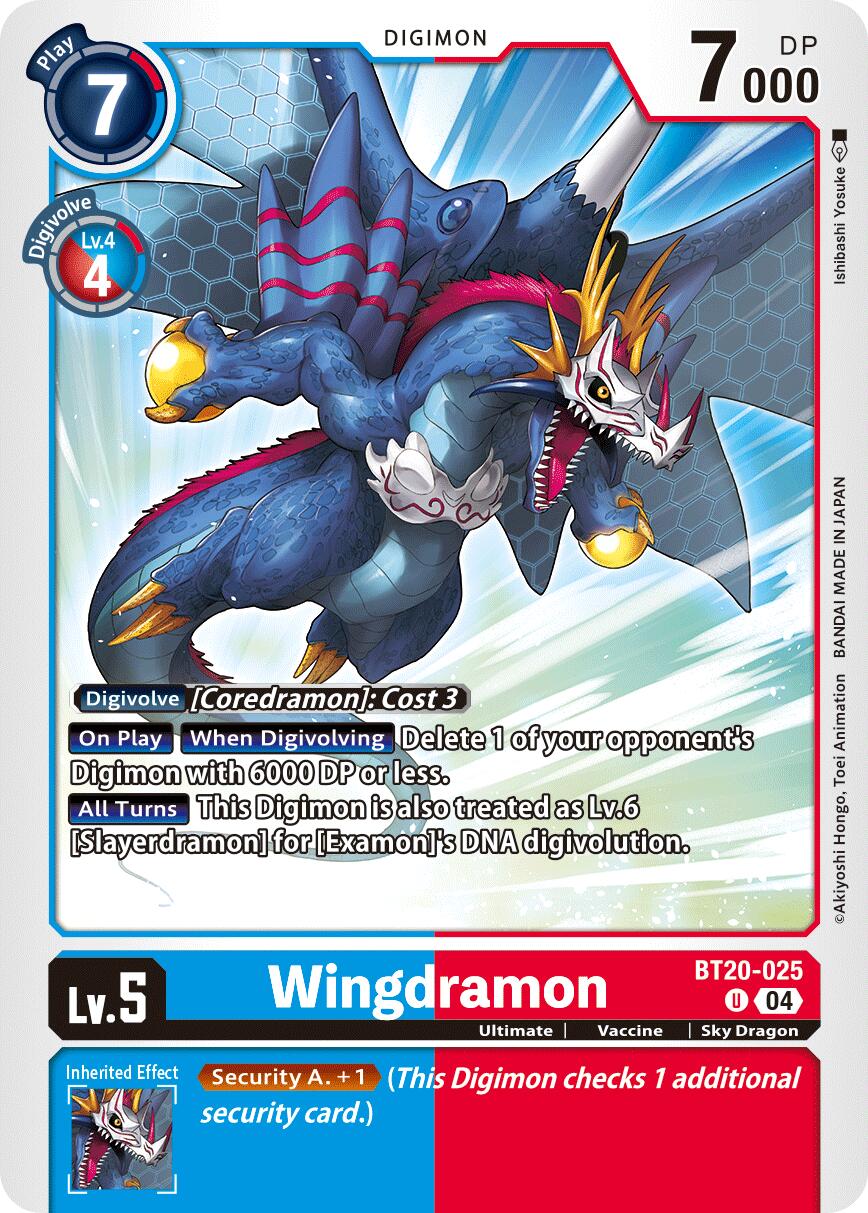 Wingdramon [BT20-025] [Release Special Booster Ver.2.5] | Clutch Gaming