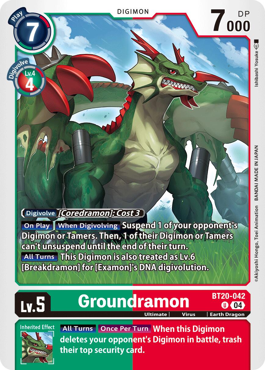 Groundramon [BT20-042] [Release Special Booster Ver.2.5] | Clutch Gaming