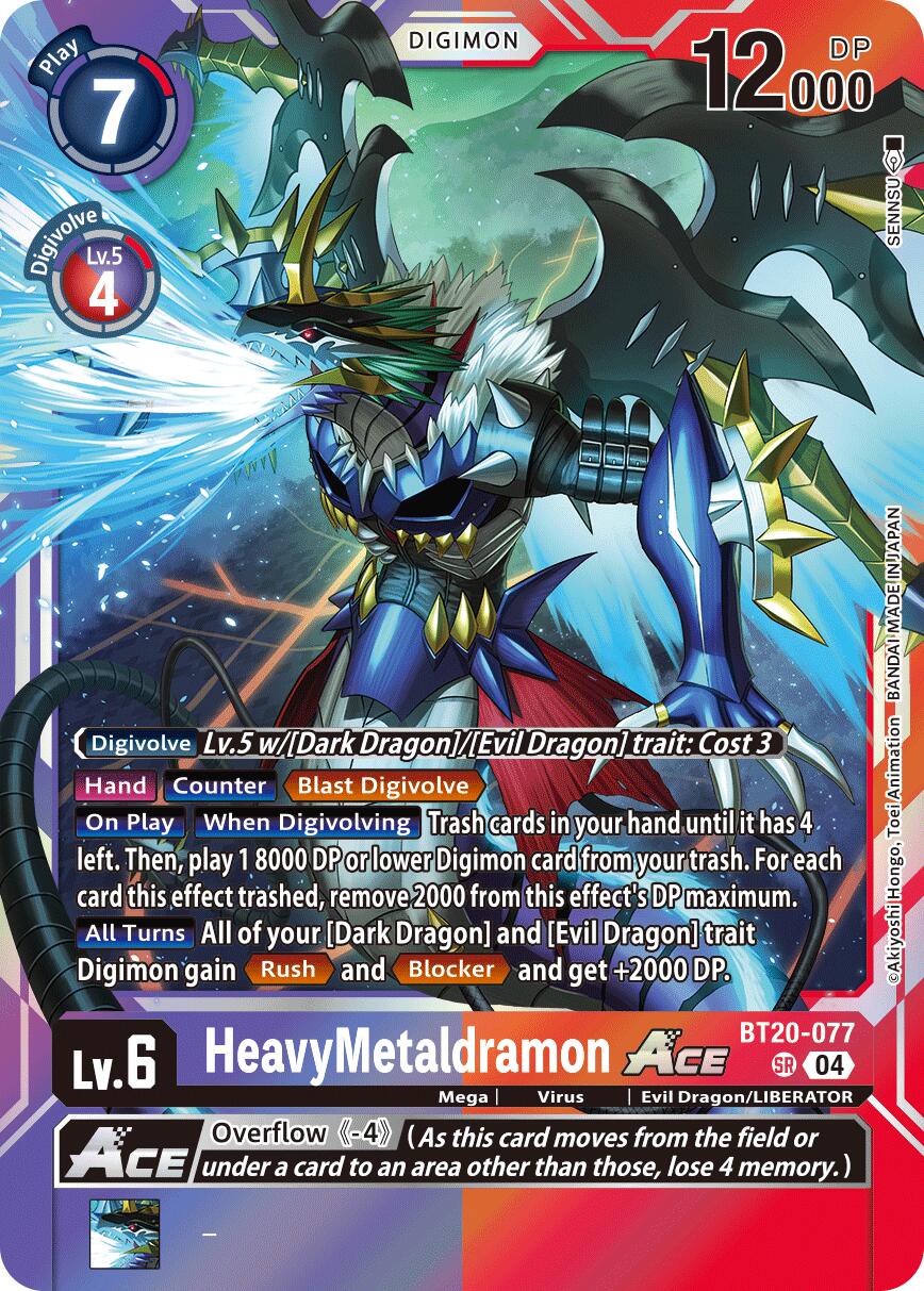HeavyMetaldramon ACE [BT20-077] [Release Special Booster Ver.2.5] | Clutch Gaming